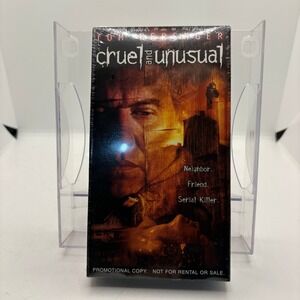 Cruel and Unusual VHS Tom Berenger Fear Thy Neighbor Promo Sealed Horror Movie‎